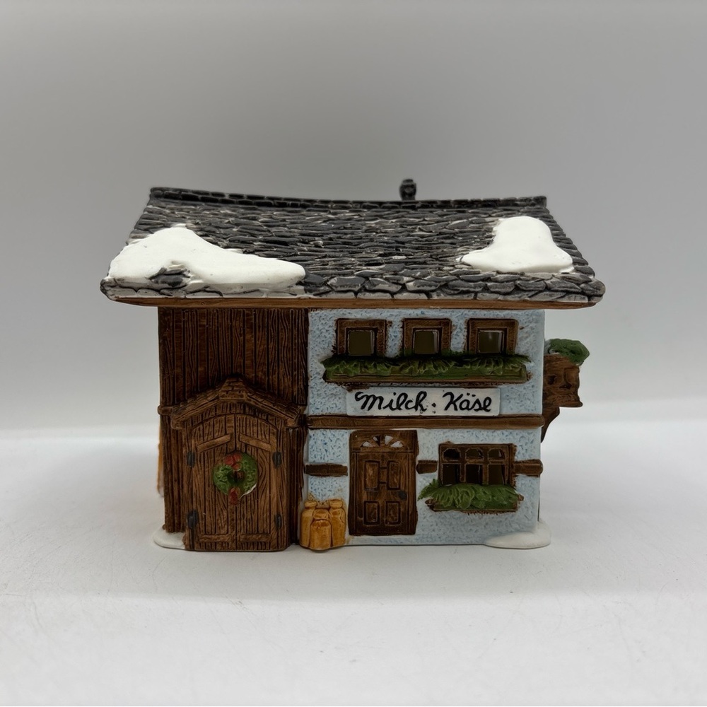 Department 56 1986 Vintage Alpine Village Milch Kase Handpainted Porcelain EUC